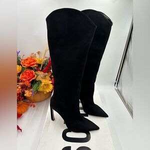 Women’s Schutz knee-high suede boots, size 8.5 made in Brazil.